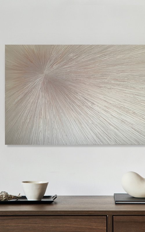 Abstract Mother-of-pearl rays. by Marina Skromova