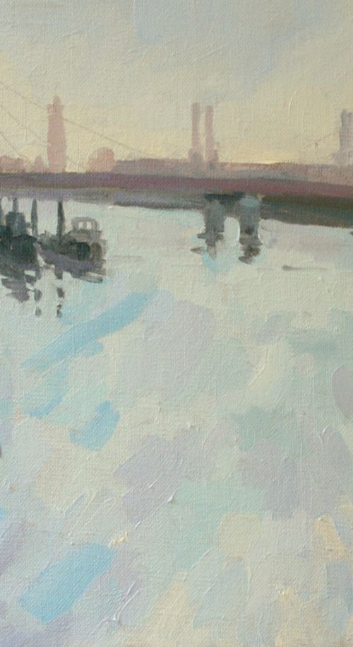Albert bridge in early morning by Katharine Rowe