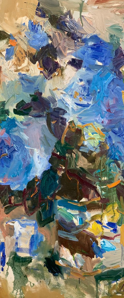 Blue roses. by Lilia Orlova-Holmes