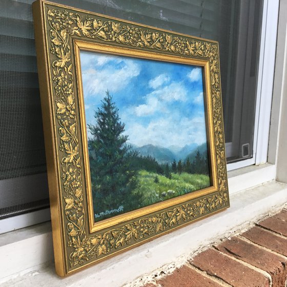 MOUNTAIN PINE # 2 - oil 8X10 (SOLD)