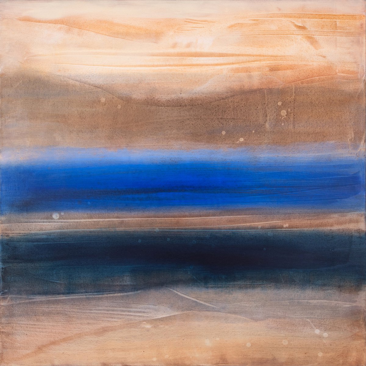 Abstract Acrylic Painting By Rokas Berziunas, 47 X 47", No. 22-12 (120 X 120 Cm ), Original Artwork