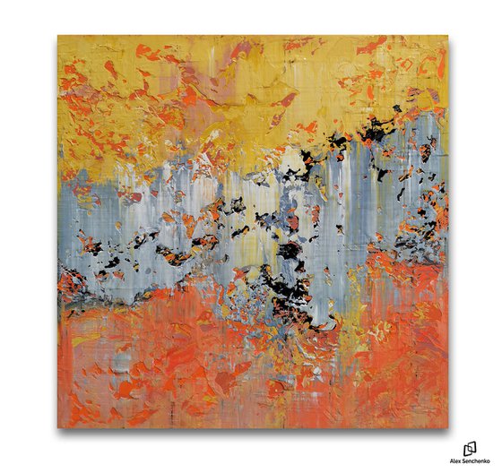 100x100cm. / abstract painting / Abstract 2250