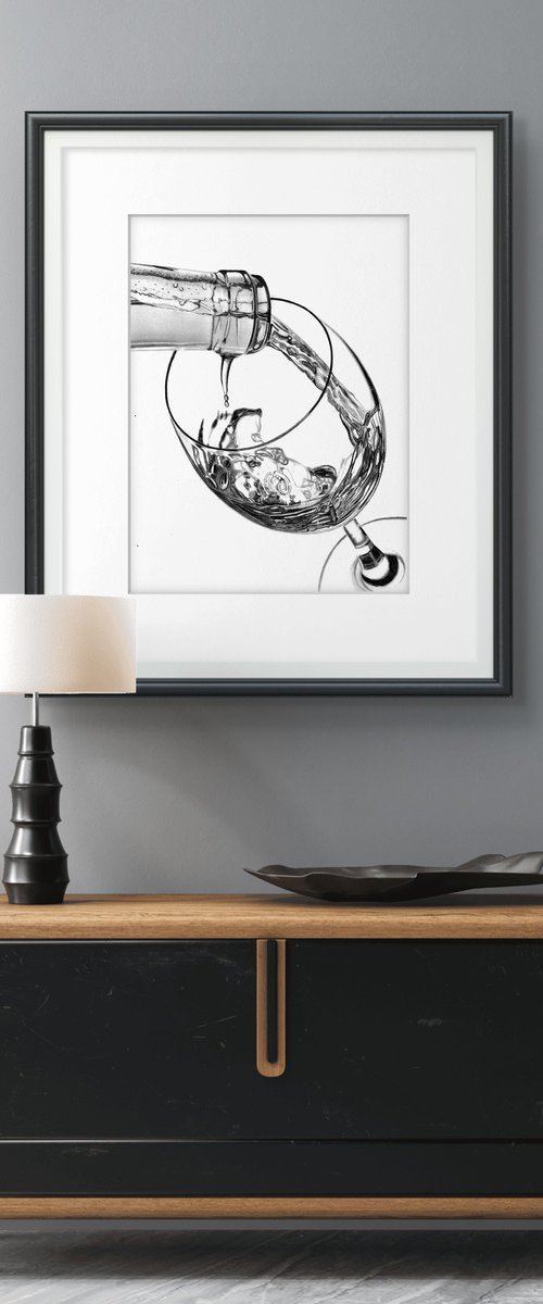 White Wine Pour #2 by Paul Stowe