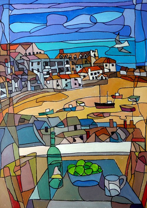 "Interior with harbour view, St Ives" by Tim Treagust