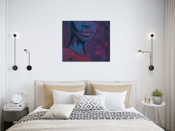 Afrocentric Dopamine Art — Purple