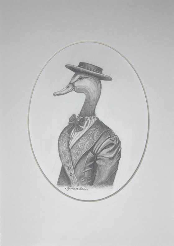 ""Rosa Kurbanovna Duck" 21x29,7cm.