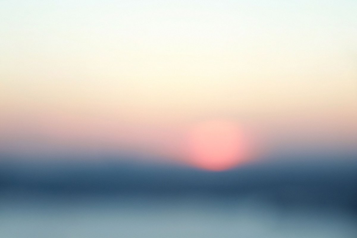 Surrealistic Landscape Photograph By Journey Gong, 25 X 17", Pale Sun Rose, Original Artwork