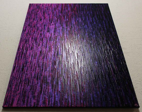 Large fade iridescent purple pink