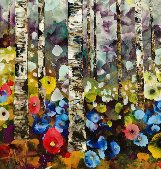 Golden Birch Garden