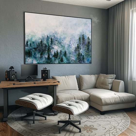 Forest Landscape Oil Painting