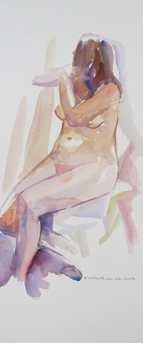 Seated female nude by Rory O’Neill