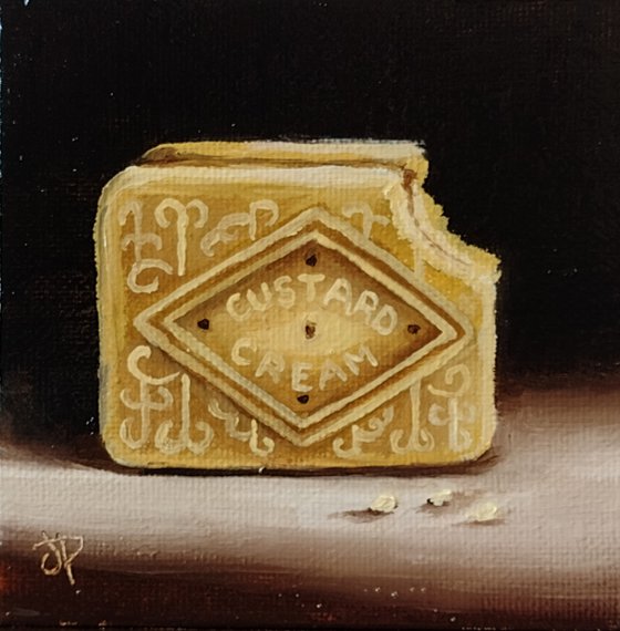 Little Custard Cream biscuit cookie still life