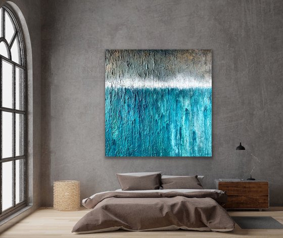 Blue ocean  - Large 100cm x 100cm