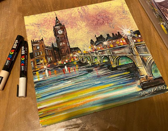 Big Ben - Original on canvas board