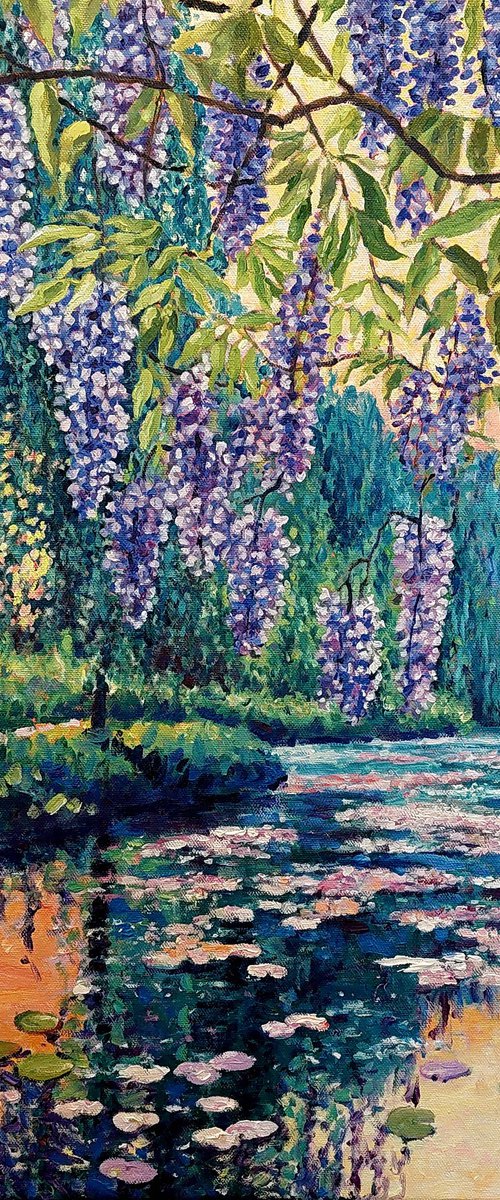 Wisteria at Giverny by Zoe Elizabeth Norman