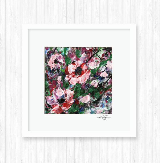 Floral Melody 31 - Floral Abstract Painting on Fabric by Kathy Morton Stanion