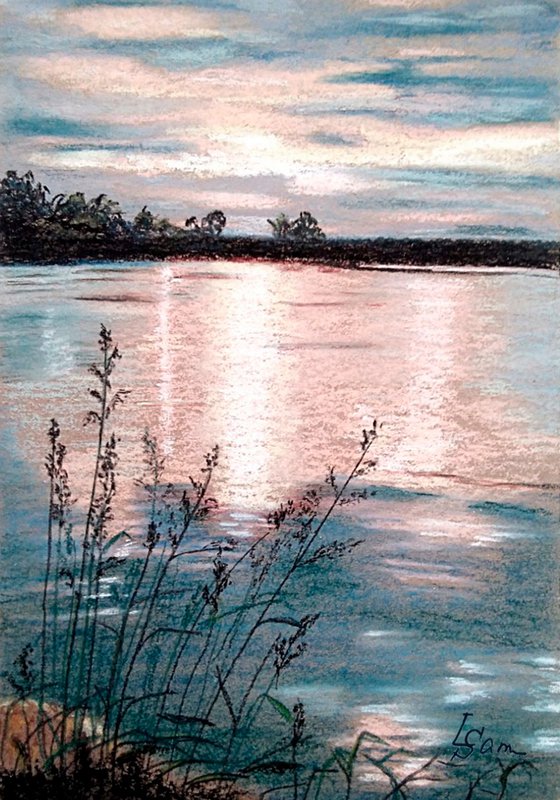 Evening Glow on the Lake