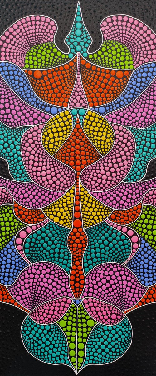 Psychedelic Lotus Garden by Oxana Lazari