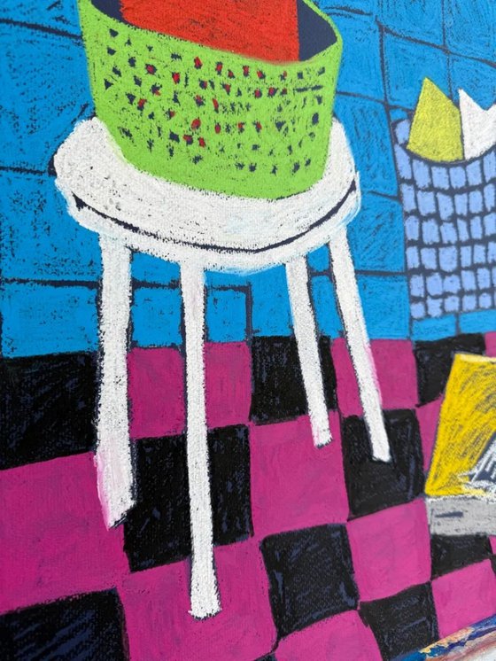 Morning Joy in Blue Tiles