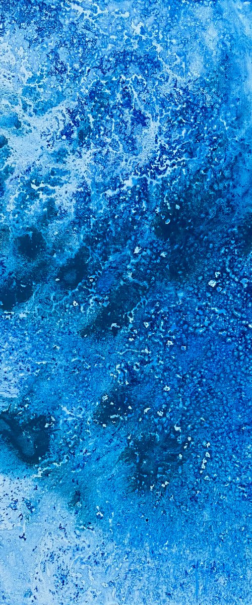 Blue abstract painting 2205202002 by Natalya Burgos