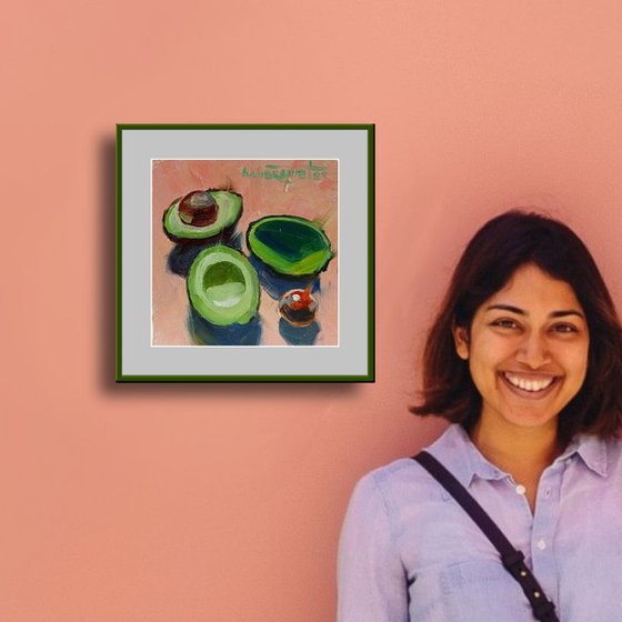 Cut Avocado Halves Still-Life