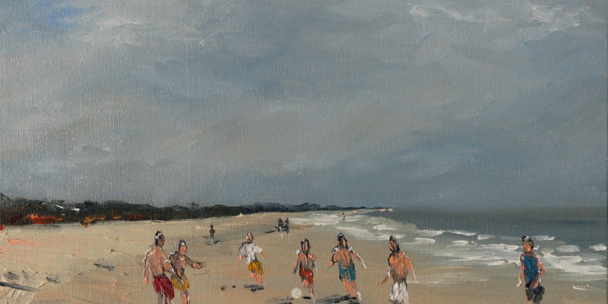 Art of the Day: "Beach Kickabout., 2013" by John Halliday