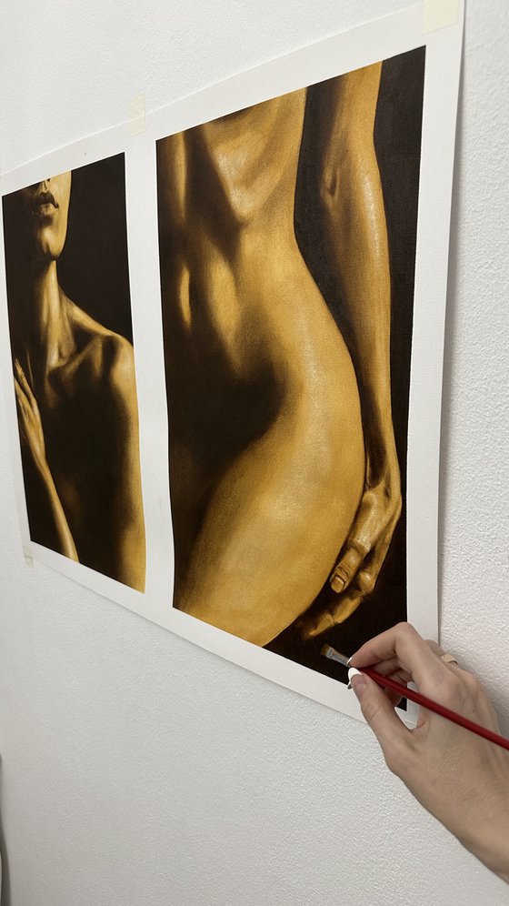 Innocent Lie II - Nude in Warm Dark Tones