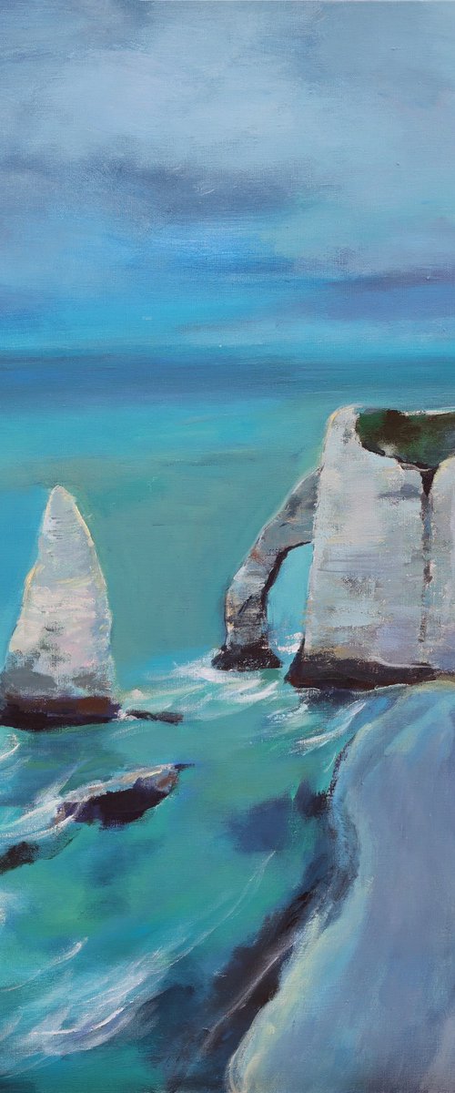 The Cliffs of Étretat by Artem Andreichuk