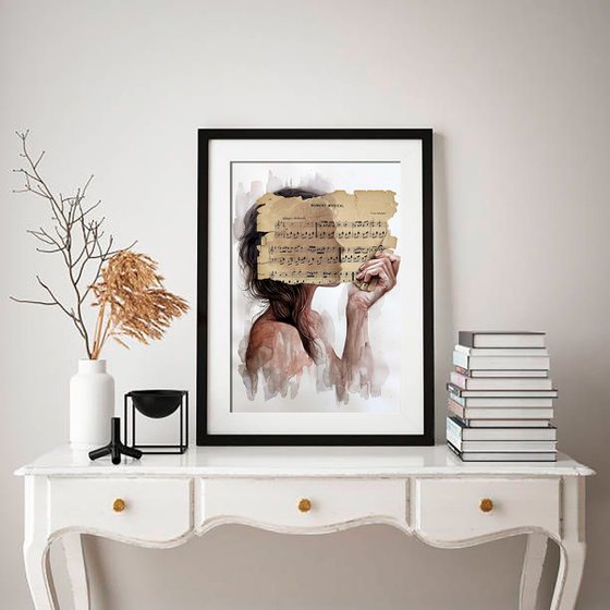 Hidden Feminine Silhouette Collage