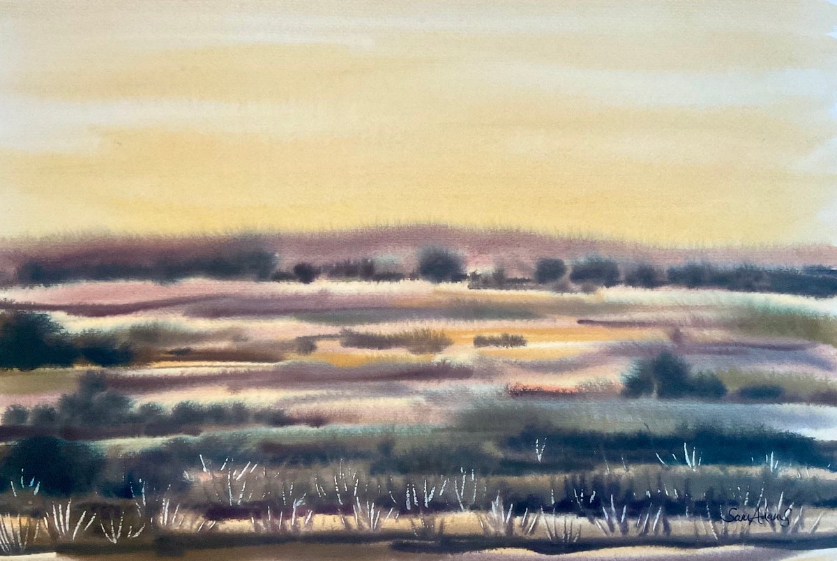 Impressionistic Watercolour , Celtic Landscape By Samantha Adams, 18 X 12, Artwork For Sale On Artfinder