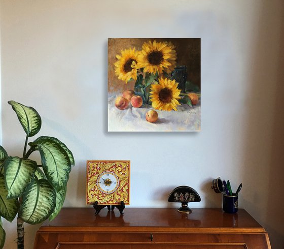 Sunflower with Still Life