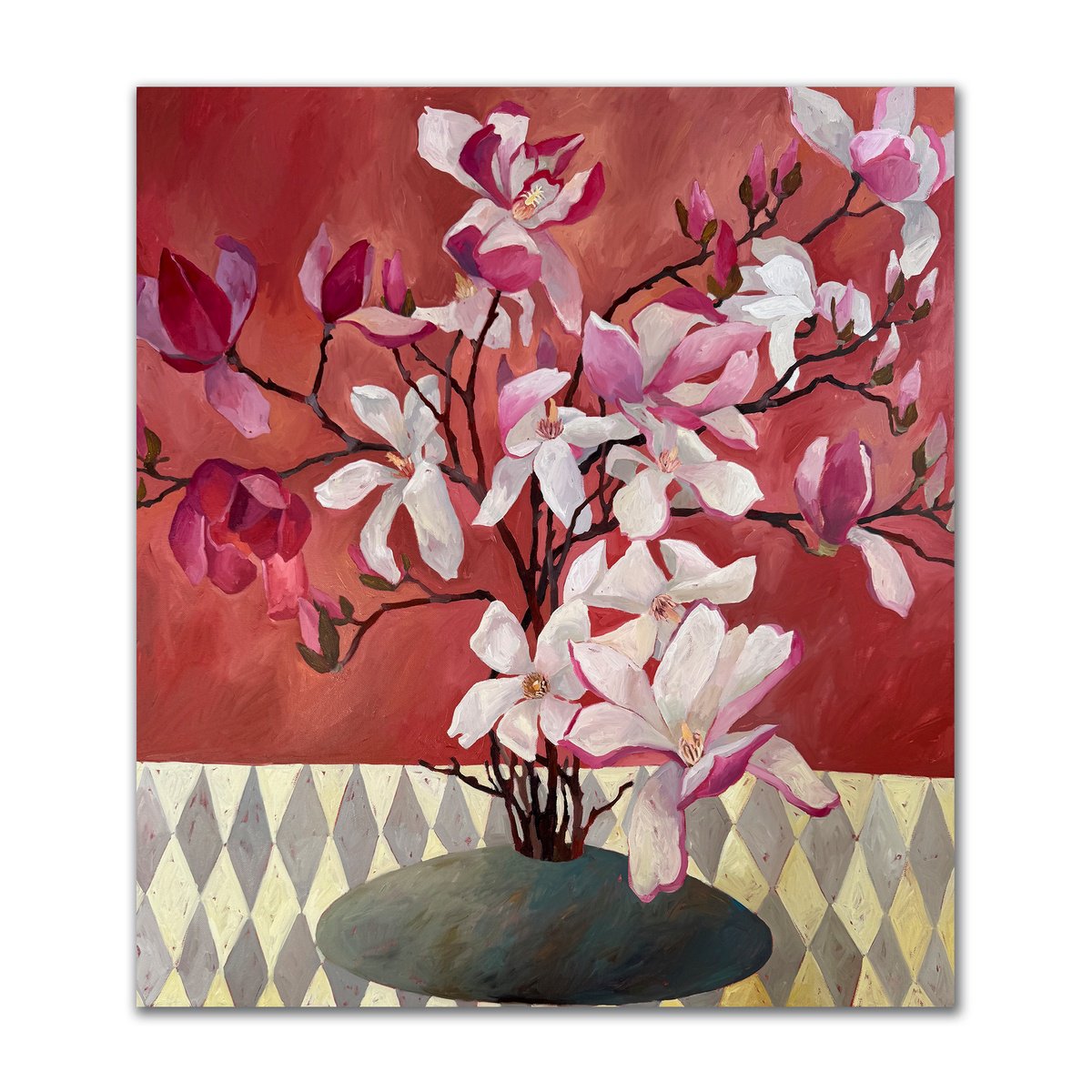 Magnolia Study By Alisa Diakova, 31 X 35, Artwork For Sale On Artfinder