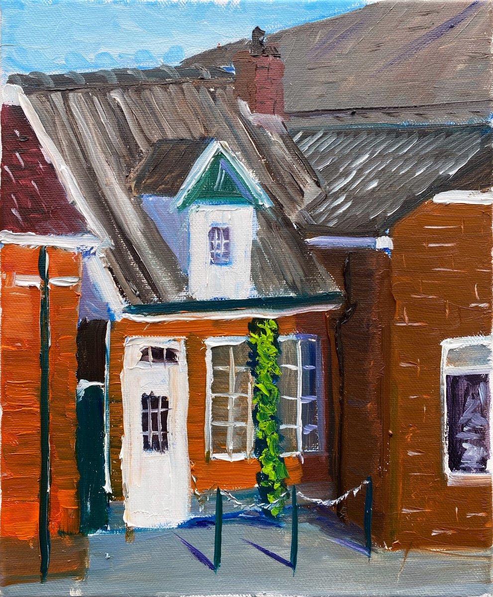 Small Dutch house. Plein Air by Dmitry Fedorov