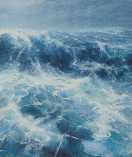 The Sea - IV, 75x150cm (30x59in) by Alexander Levich