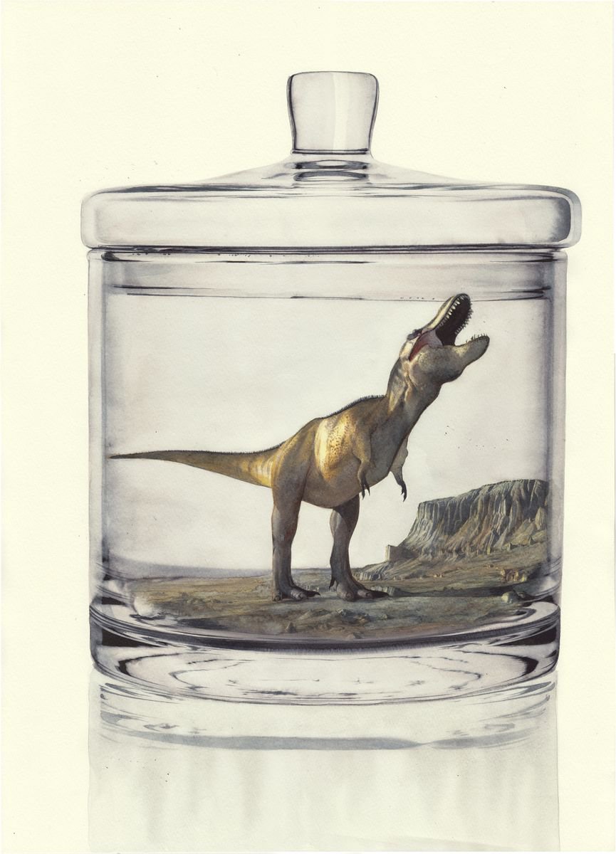 An Dinosaur in a Jar IV - T-REX by REME Jr.