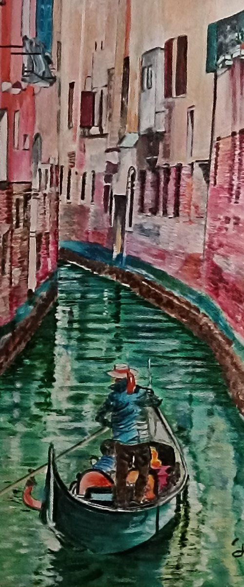 Gondola in Venice by Isabelle Lucas