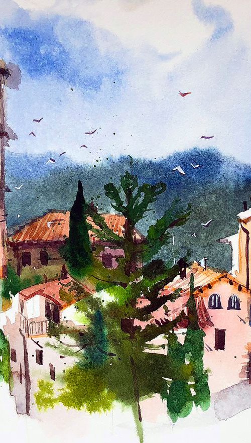 Sketch from Assisi by Ksenia Astakhova