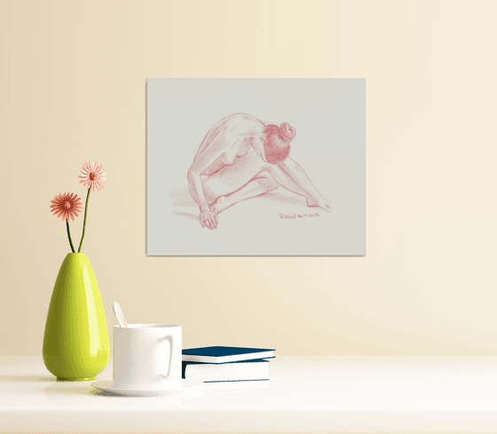 Seated female nude