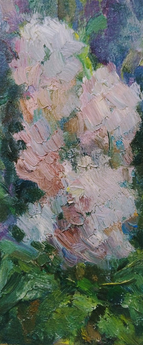 Lilac. Sketch. Original oil painting. by Elena Klyan