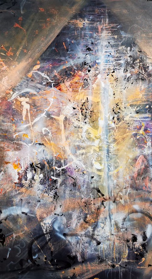 Very large scale beautil mindscape XXL size gigantic painting by Kloska by Kloska Ovidiu