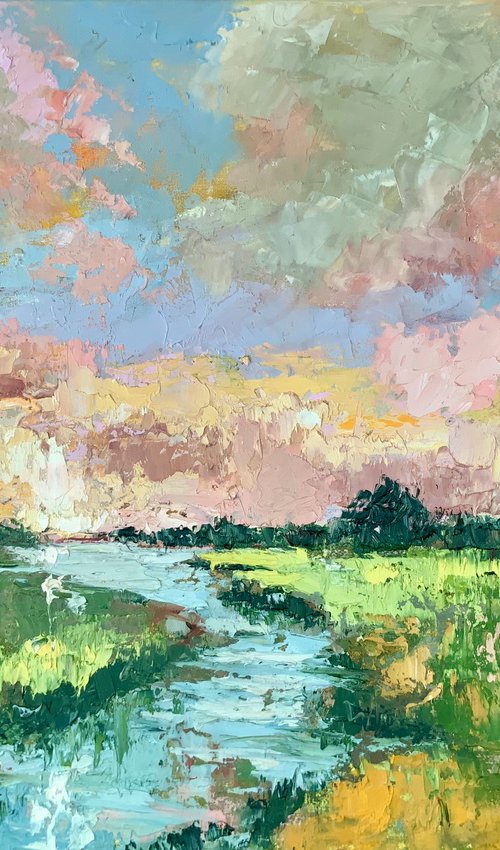 Sunset Over Everglades Waters by Alexandra Jagoda (Ovcharenko)