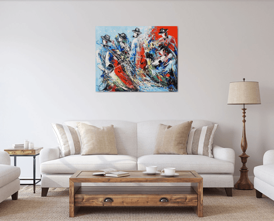 Jazz Band on Canvas