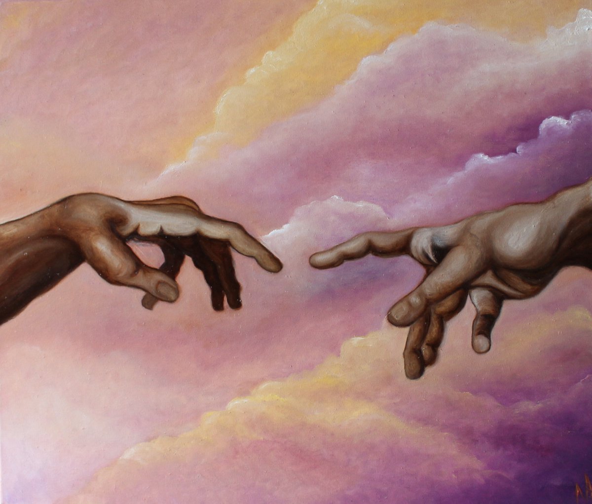 Hands of creation by Anastasiia Novitskaya