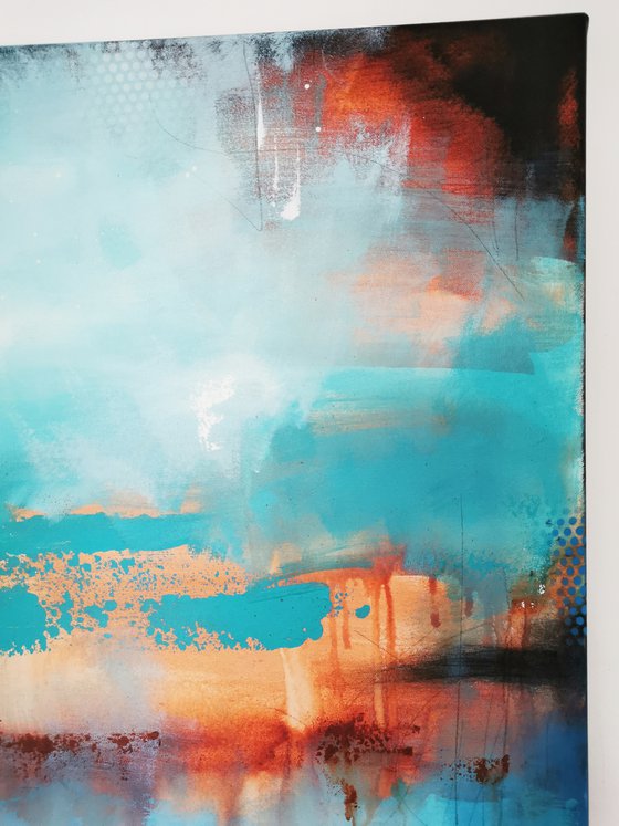 Deep Sea in Turquoise #4 – Abstract Seascape