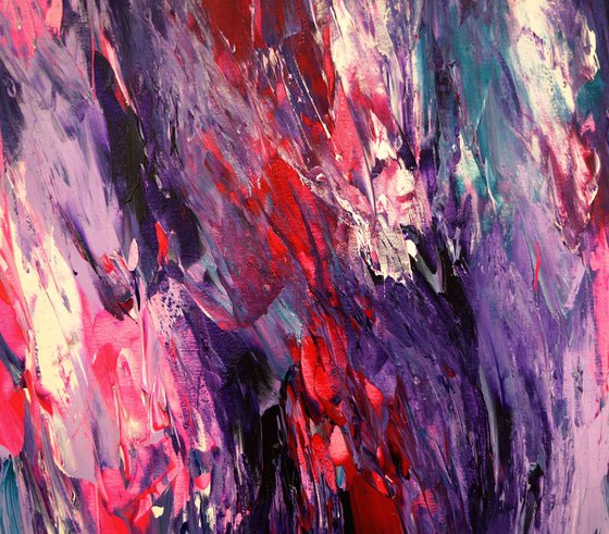 Magenta Turquoise Abstraction XXL 1