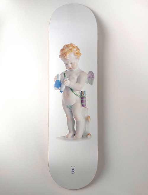 Cupid (Love not War) Skate Deck by Magnus Gjoen
