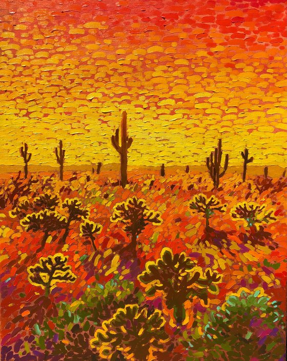 Hot day in desert