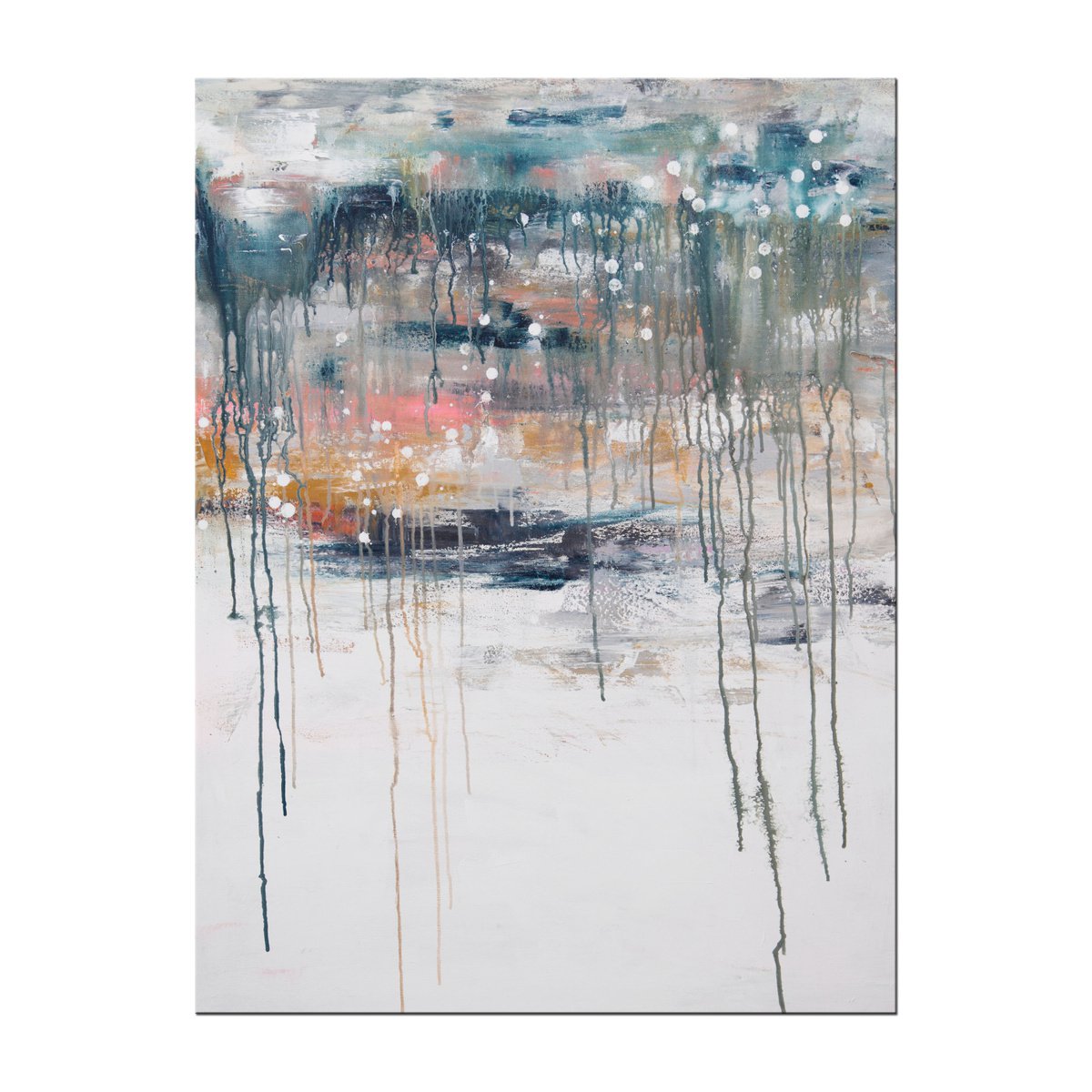 Abstract Acrylic Painting By Hilary Winfield, 30 X 40, Lithosphere 198, Original Artwork