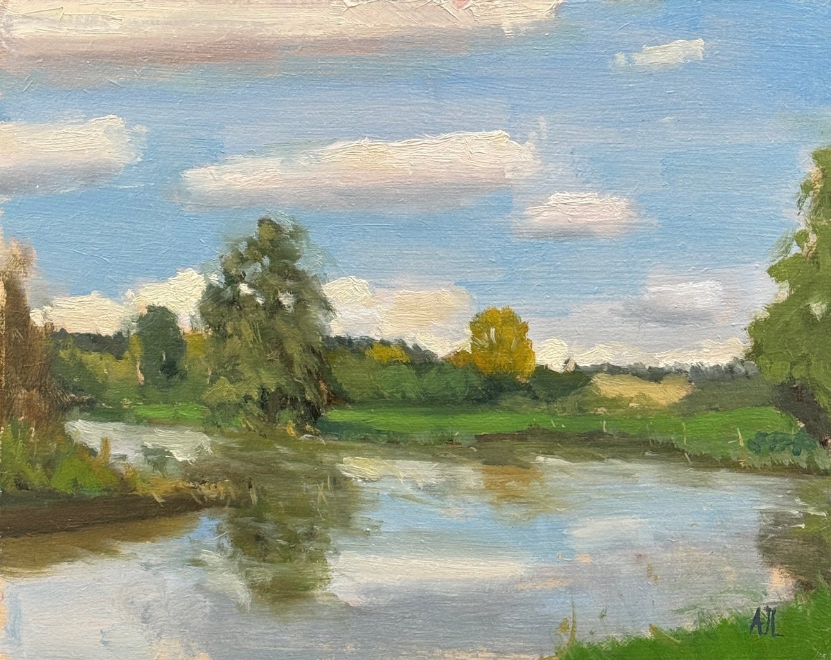 By The Evenload, Combe By Alex James Long, 12 X 9, Artwork For Sale On Artfinder