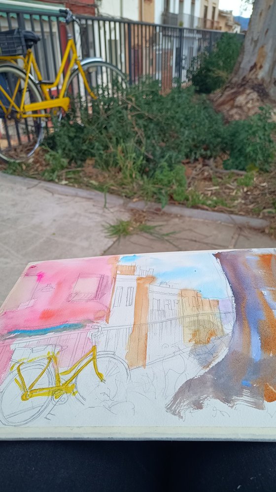 Watercolor Bike